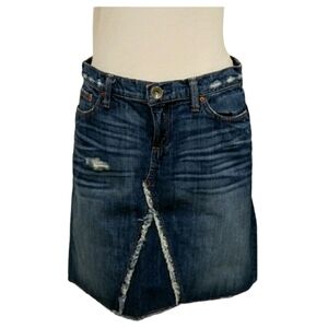 Banana Republic Distressed Jean Skirt